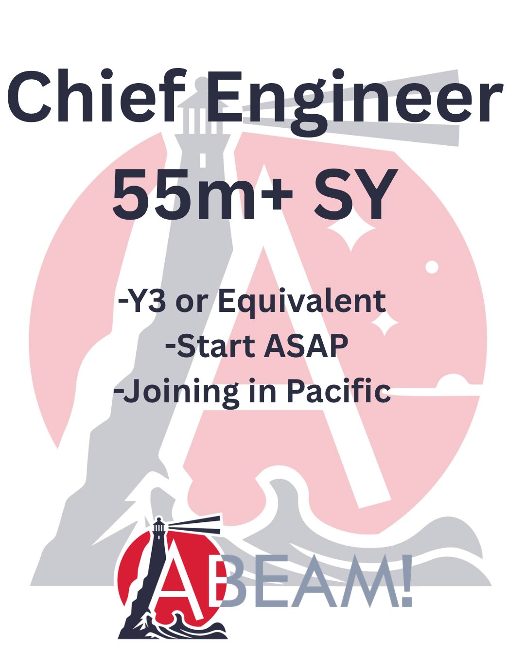 Chief Engineer on a private 55m+ Sail Yacht