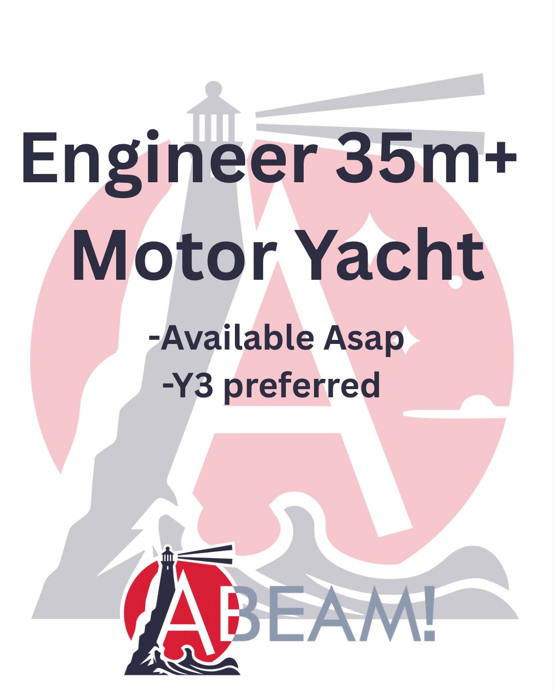 Solo Engineer for a 35m+ Motor Yacht
