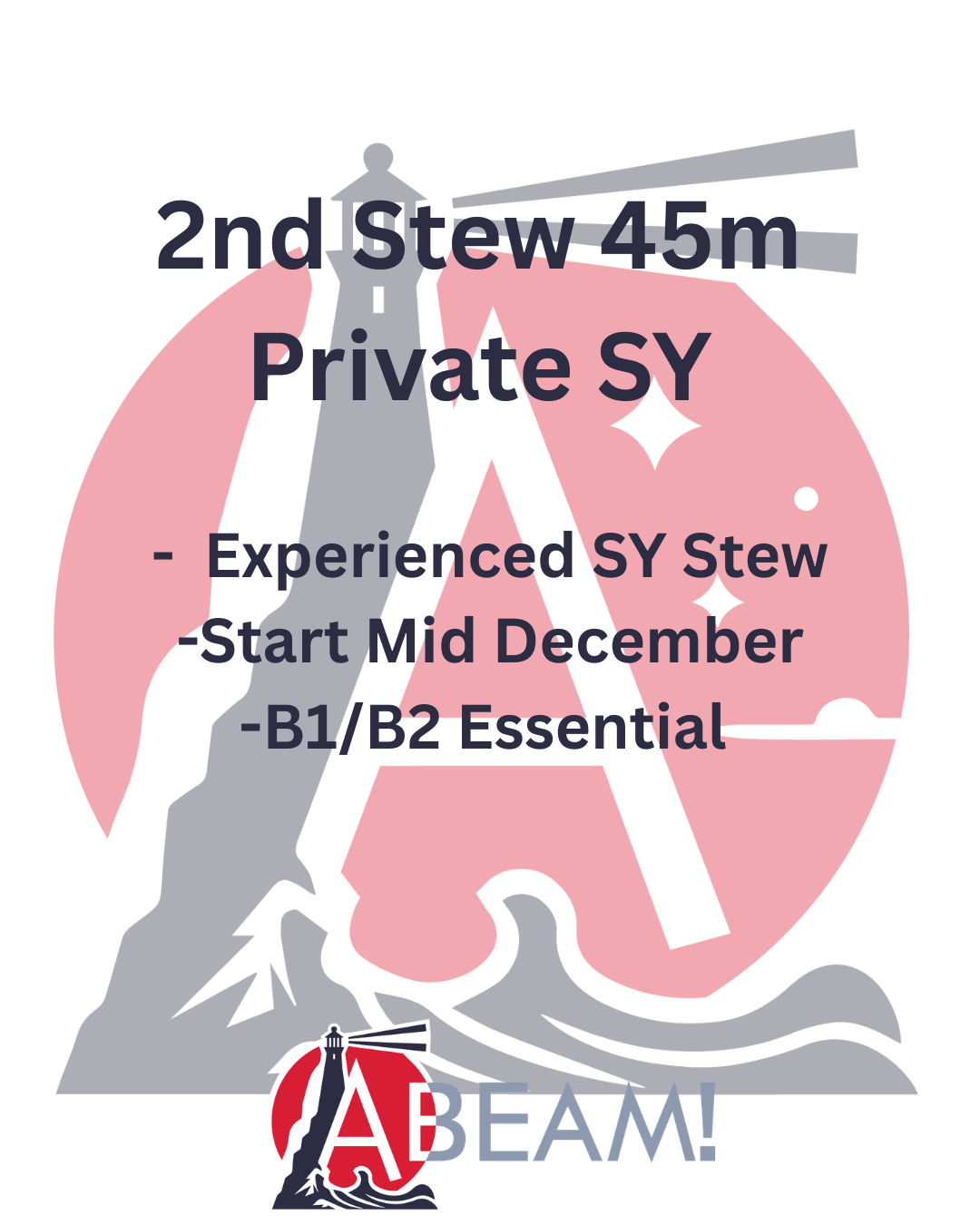 Sail Yacht 2nd Stewardess